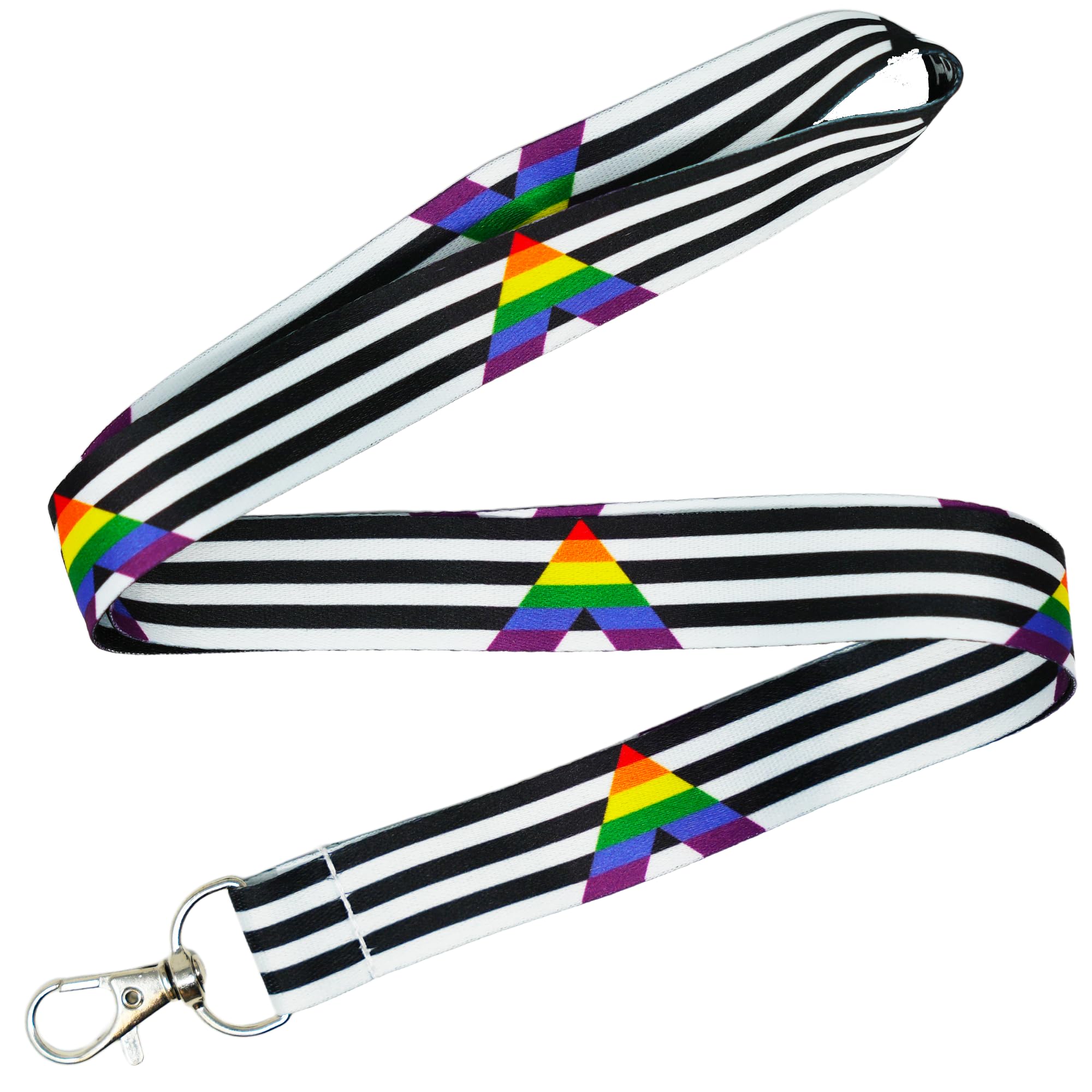 Panda Loco Straight Ally Sexuality Festival Flag Student Lanyard ID Card Strap
