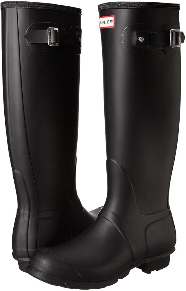 Amazon.com | Hunter Women's Original Tall Rain Boot, Black, 7 M