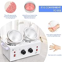 Vista 4 de Waxing Kit Portable Wax Warmer Machine (double pots)