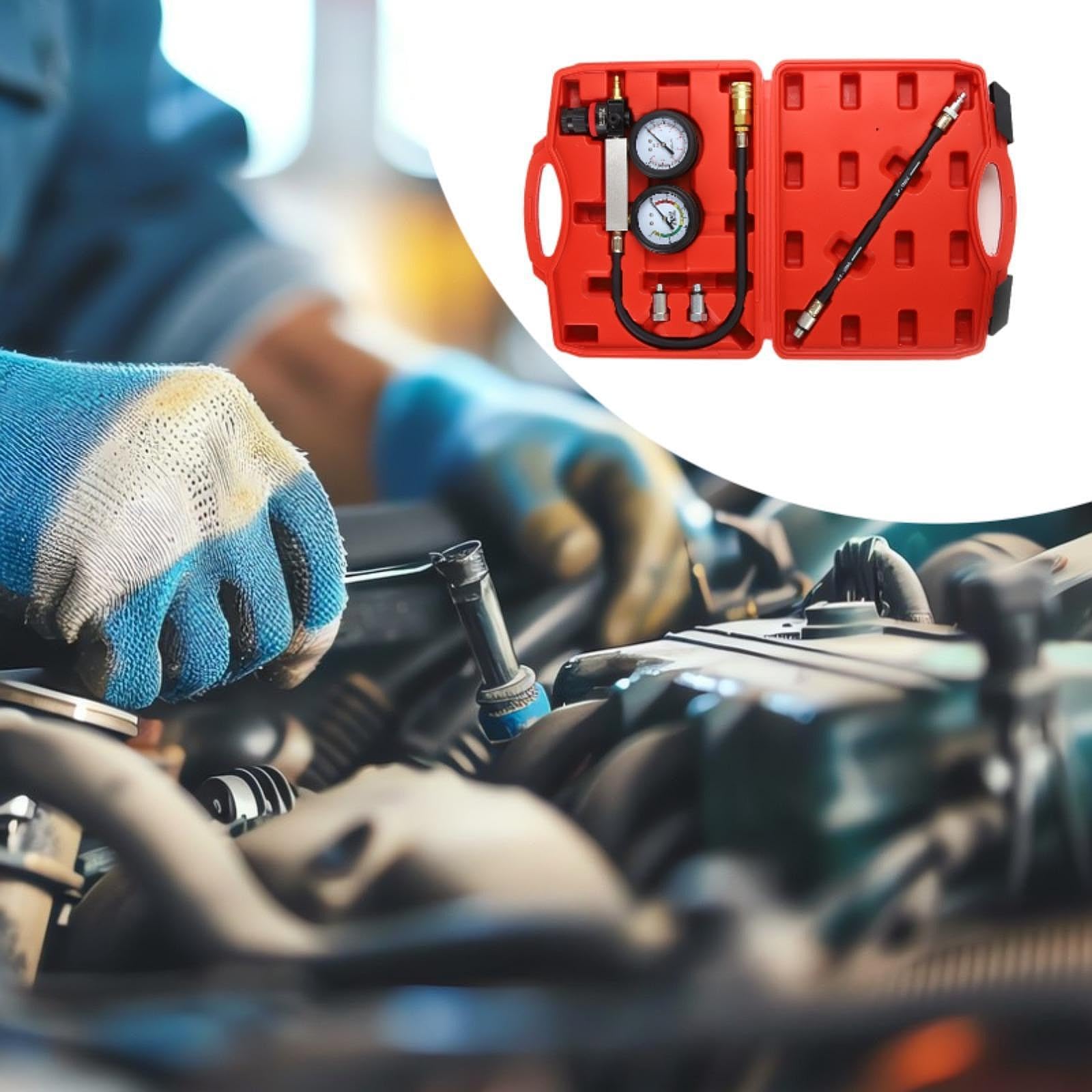 Kit de Comprobador de Compresión de Motores para Camiones Y Automóviles