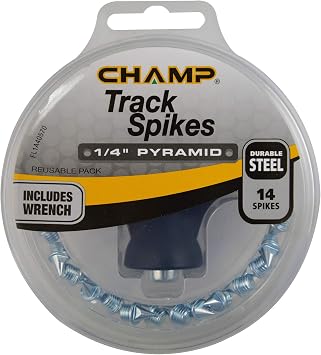 Champ 1/4" Steel Pyramid Spikes with Wrench
