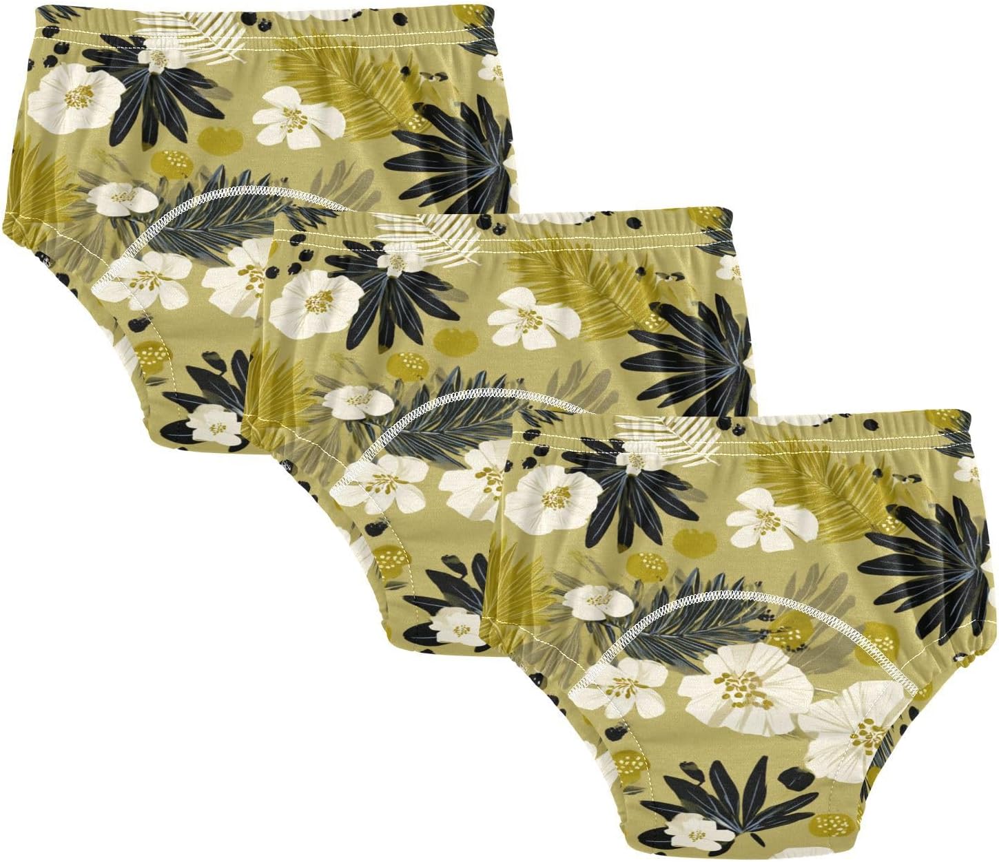 Baby Boys Underwear Potty Training Pants Reusable Naughty Jungle Flower Nighttime Potty Training Underwear Panties