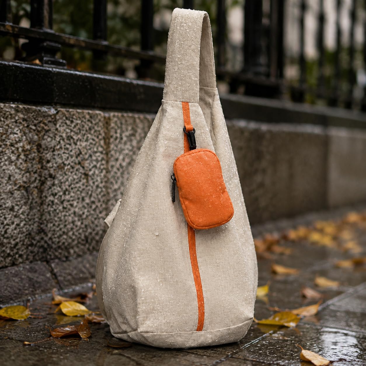 Bolso Cruzado Tela Nylon Ligera con Paquete Separable y Organizador Interno para Llevar Esenciales en Trabajo Compras y Paseos por