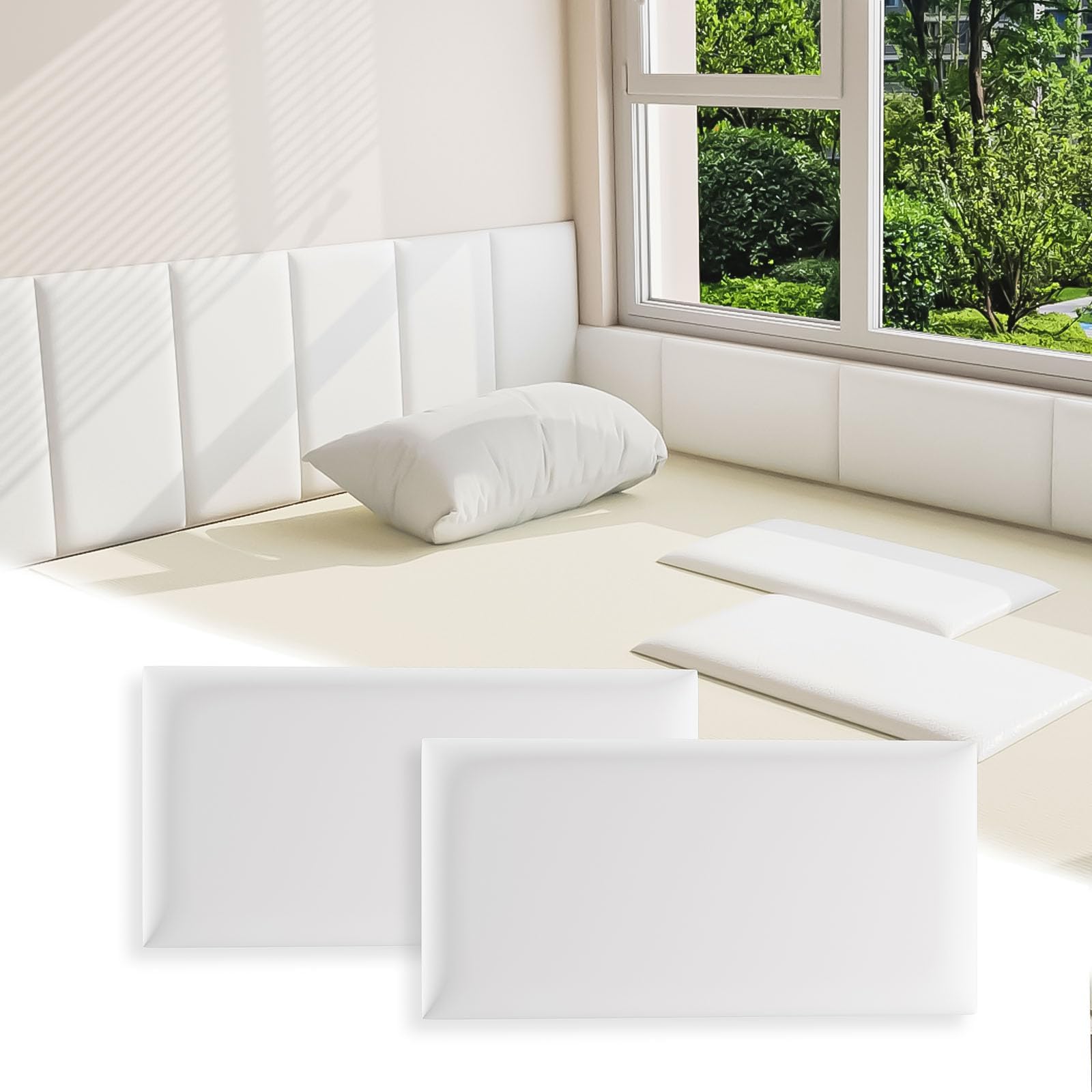 Photo 1 of Umedol 4 Pack Peel and Stick 3D Wall Panels