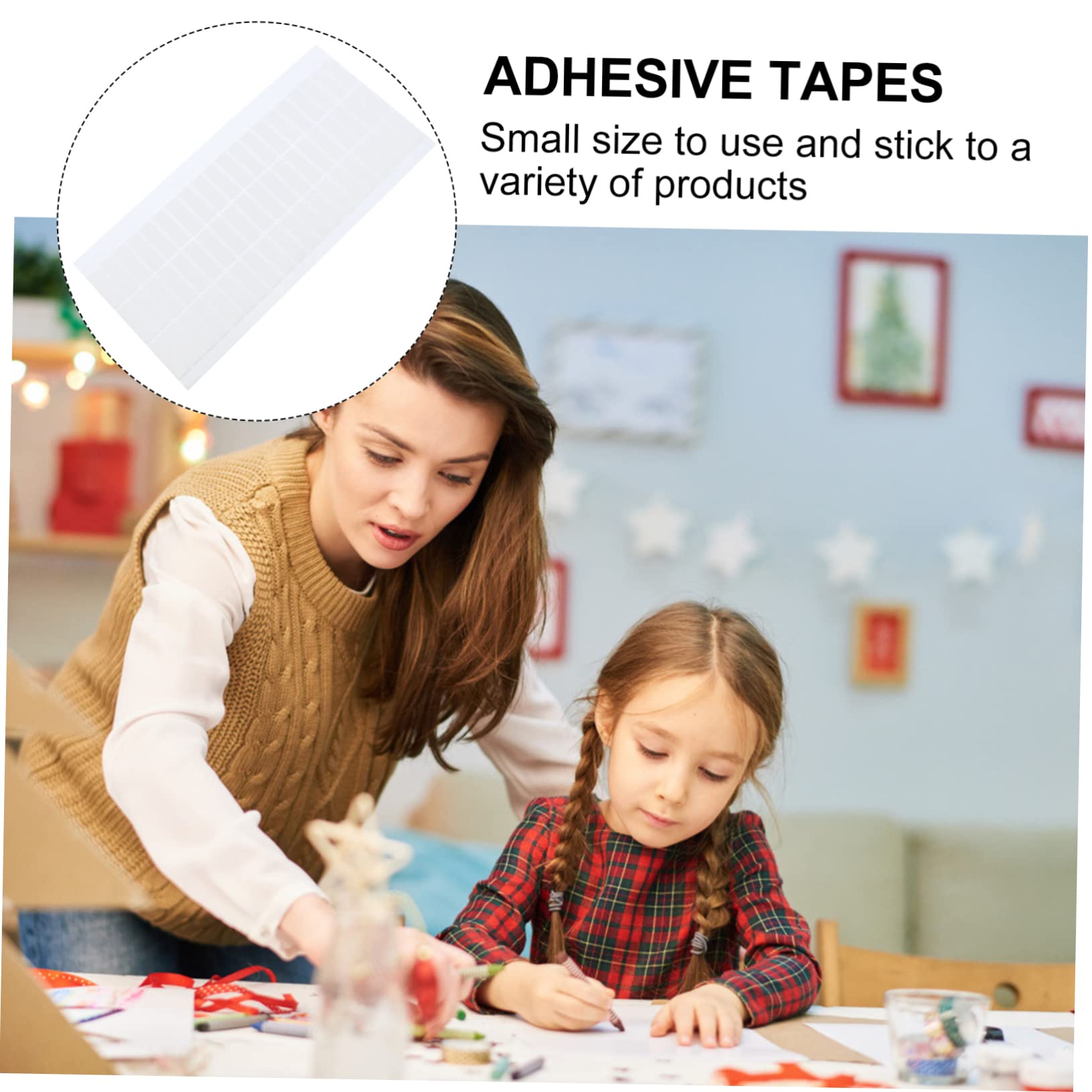 OSALADI 3 Set Nastro Biadesivo in Schiuma Nastri Biadesivi Lampeggiante Chiaro Doppio Millechiodi Biadesivo Double Sided Tape Forniture Fai Da Te Nastro Adesivo Eva Bianca 5 Fogli * 3