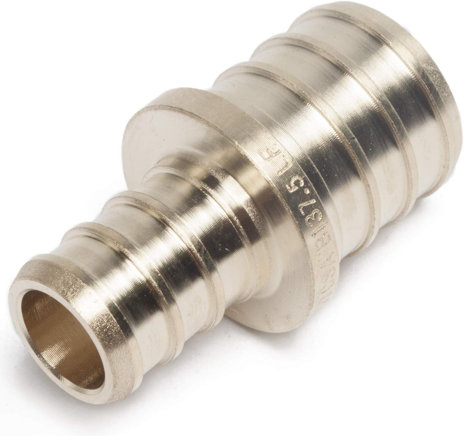 LTWFITTING No Lead Brass PEX Crimp Fitting 1/2-Inch x 3/4-Inch PEX Reducing Coupling (Pack of 5)