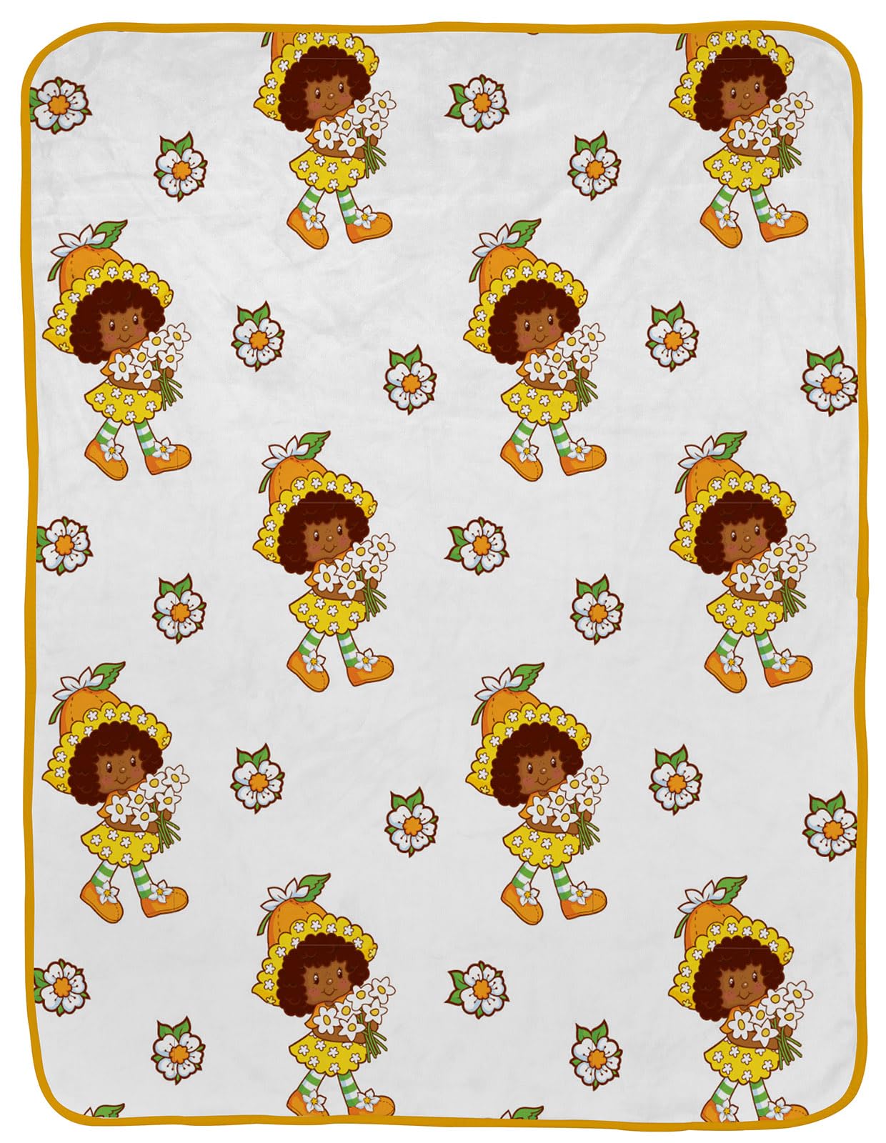 Couverture peluche Jay Franco haut de gamme, décoration d'intérieur raffinée fleur d'oranger
