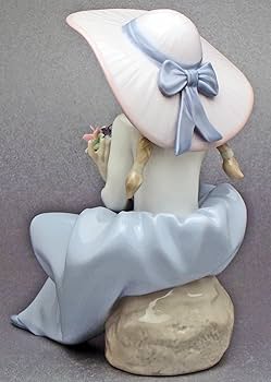 【美品】リヤドロ 花と少女 リアドロ LLADRO リヤドロ（Lladro リアドロ 陶器人形 置物） 花と少女 五