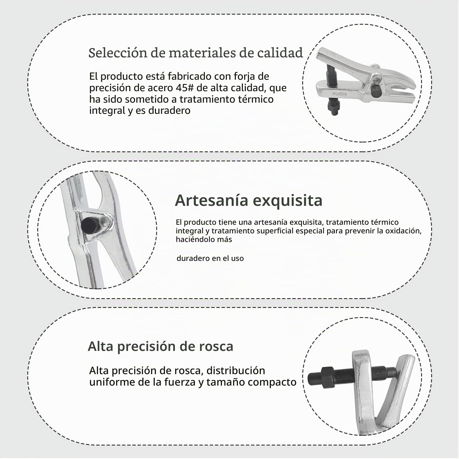 Separador de Rótulas, Extractor de Rotulas Universal, Herramienta de Eliminación de Separador de Junta de Bola para Reparación de Vehículos, Camiones y Autos, Hecho de Acero al Carbono