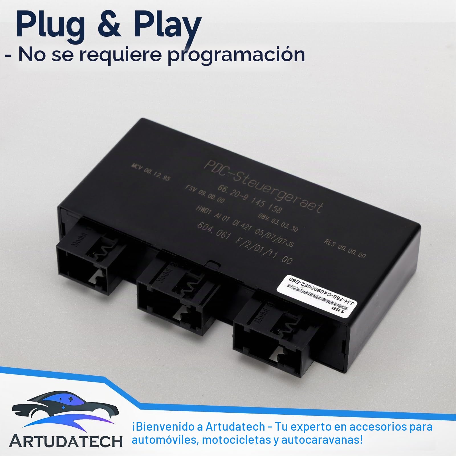 Sensor de aparcamiento 66209145158 para BMW PDC módulo de radar de marcha atrás para 5 E60 E61 | 6 E63 E64 | X5 E70 / X6 E71 | 7er E65 E66 Sensores de marcha atrás Sensor de ángulo muerto