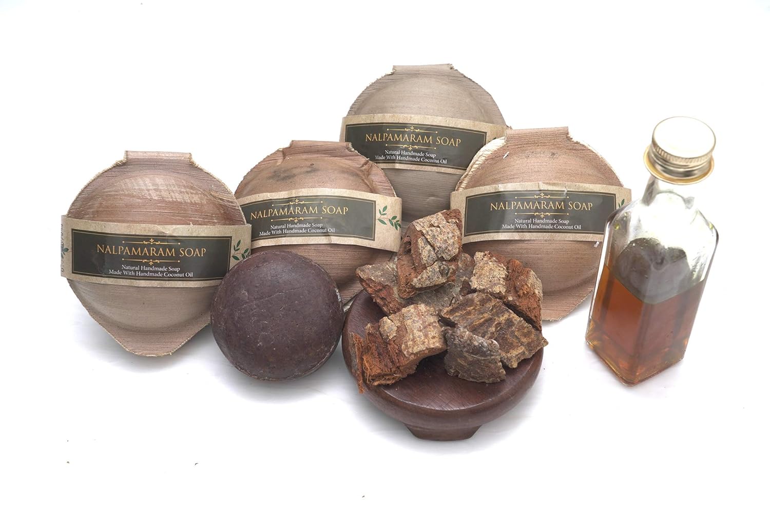 looms & weaves 4 Natural & Ayurvedic Handmade Nalapamaradhi Soaps for
