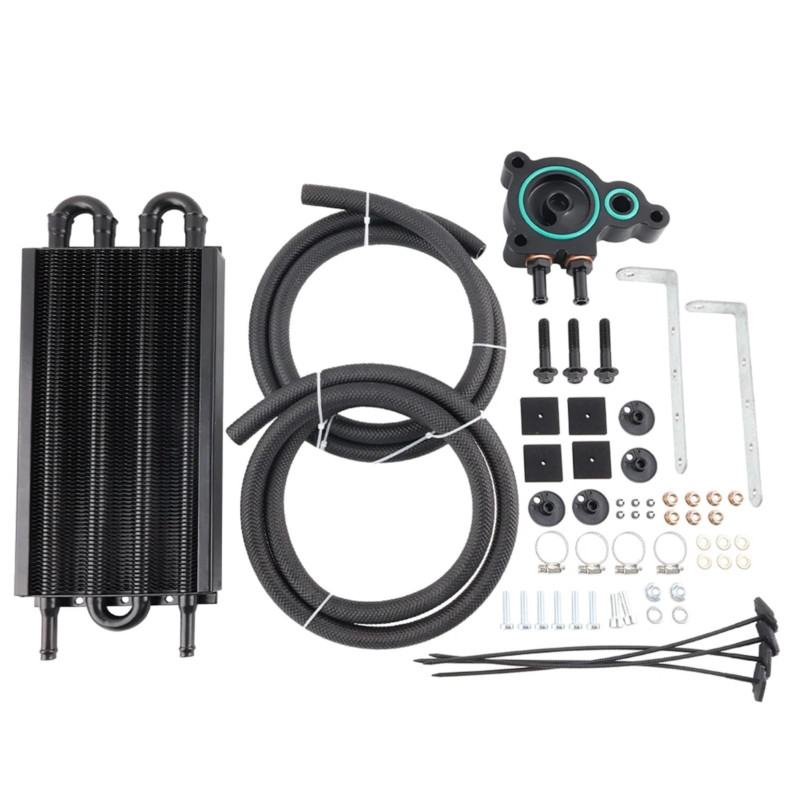 ręczny przetwornik chłodnicy Zestaw adaptera chłodnicy skrzyni biegów, płyta podstawowa, pasująca do Hondy GK5 GR9 1.5L FC 1.8L Ver1.0 CVT Obudowa chłodnicy oleju