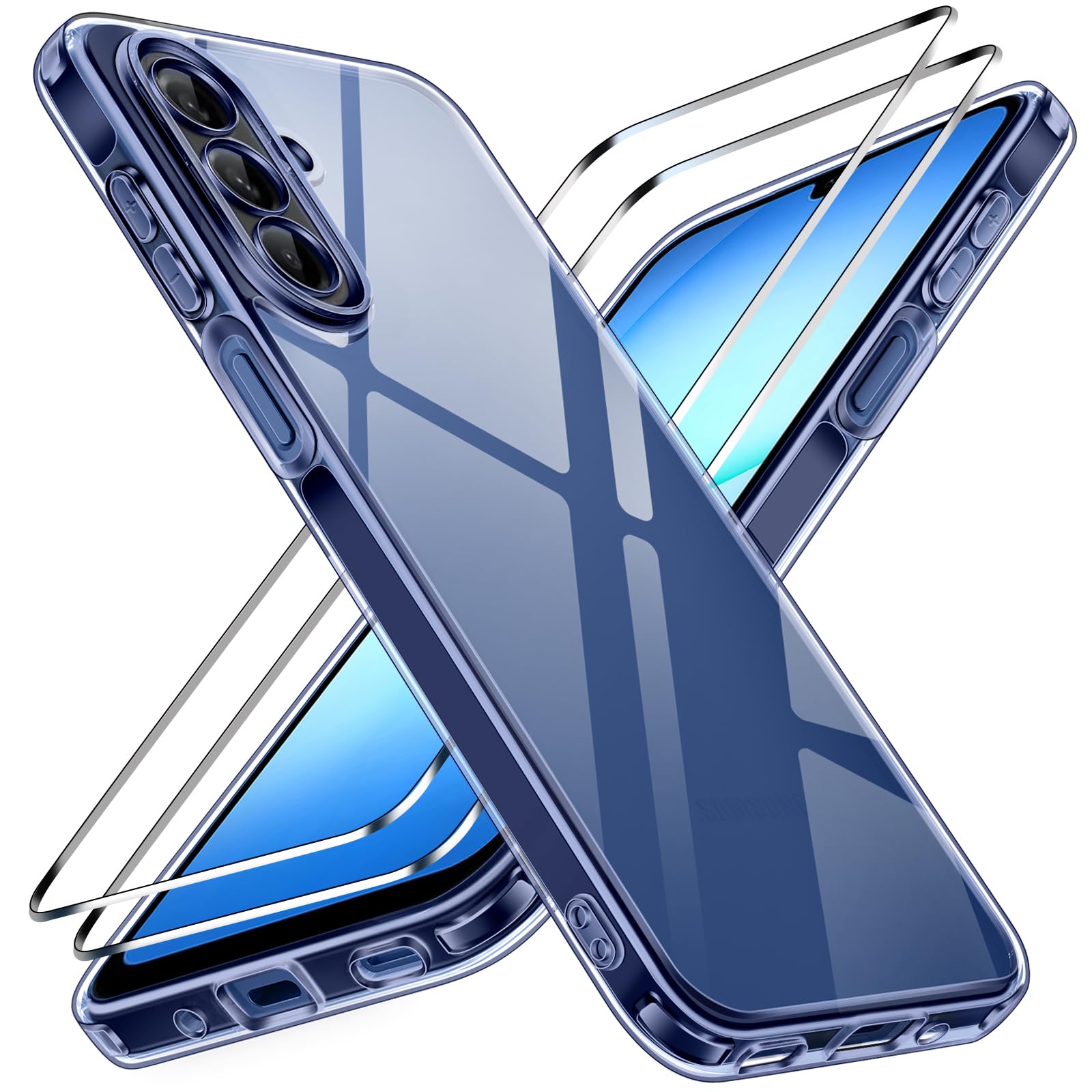 ivoler Coque 3 en 1 Compatible avec Samsung Galaxy A17 4G / 5G - Étui Antichoc a