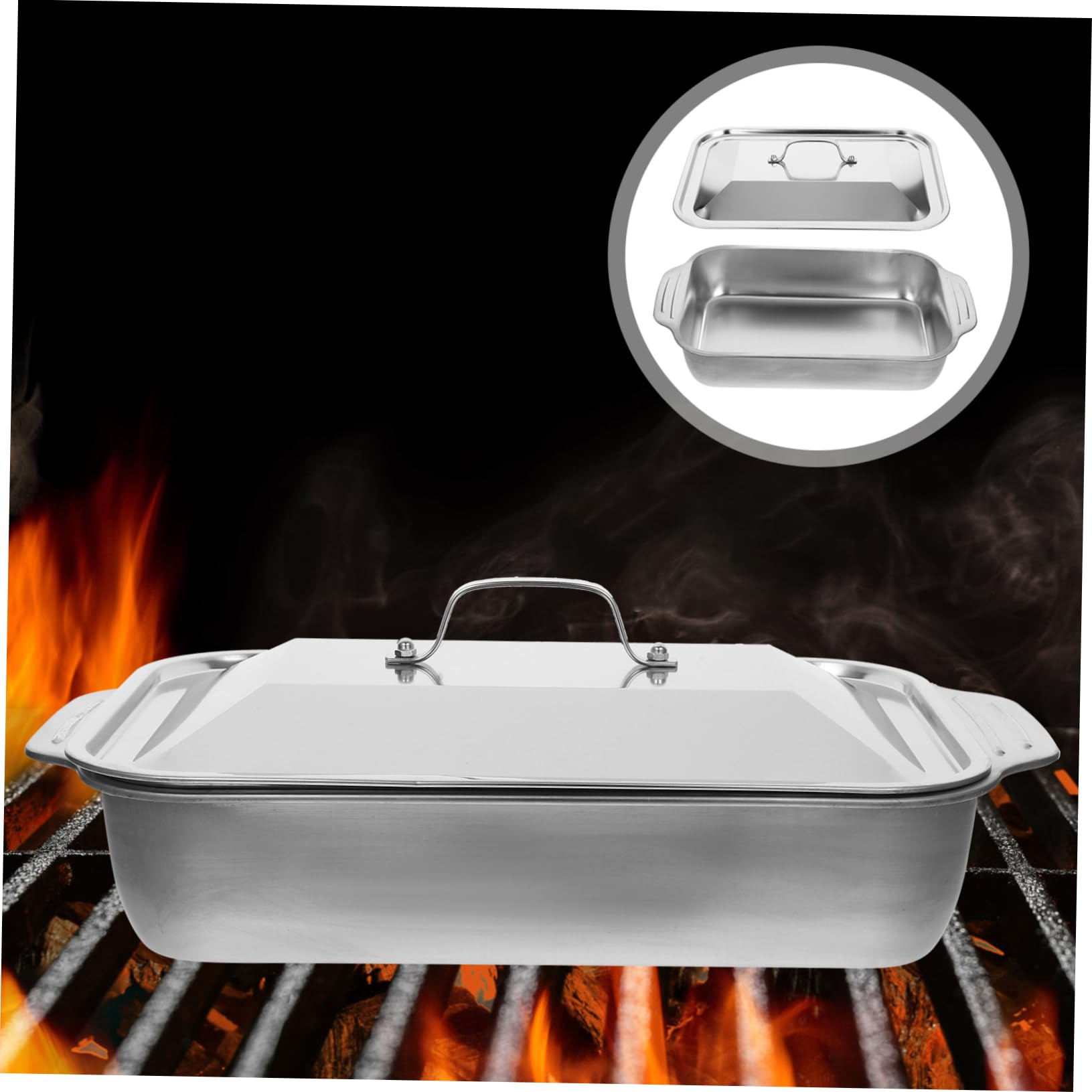 LABRIMP Bandejas Inoxidable Para Asar Pescado y Langostas Prácticas y Elegantes