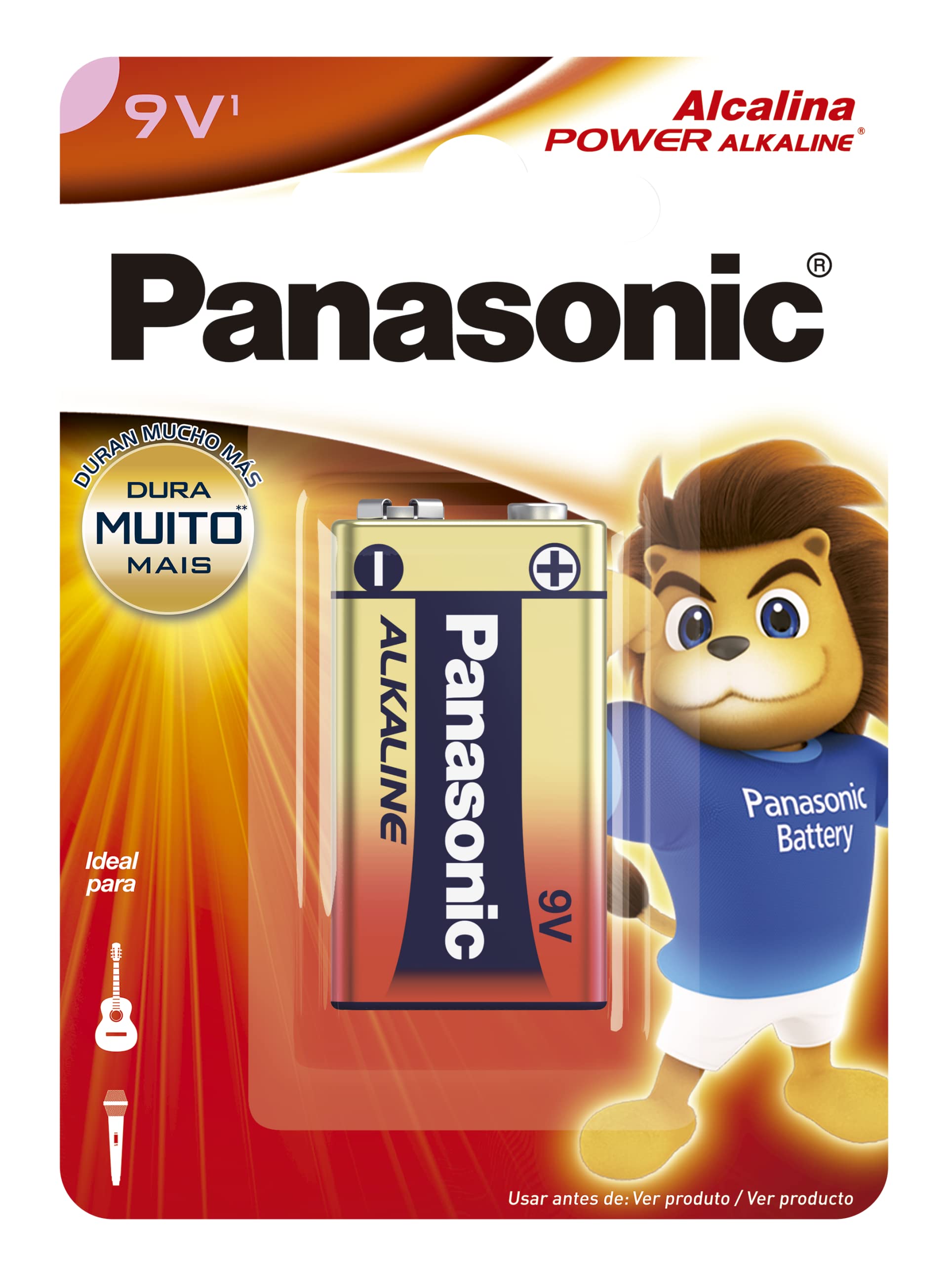 Bateria Alcalina, Panasonic 6LF22XAB/1B24 : Amazon.com.br: Eletrônicos