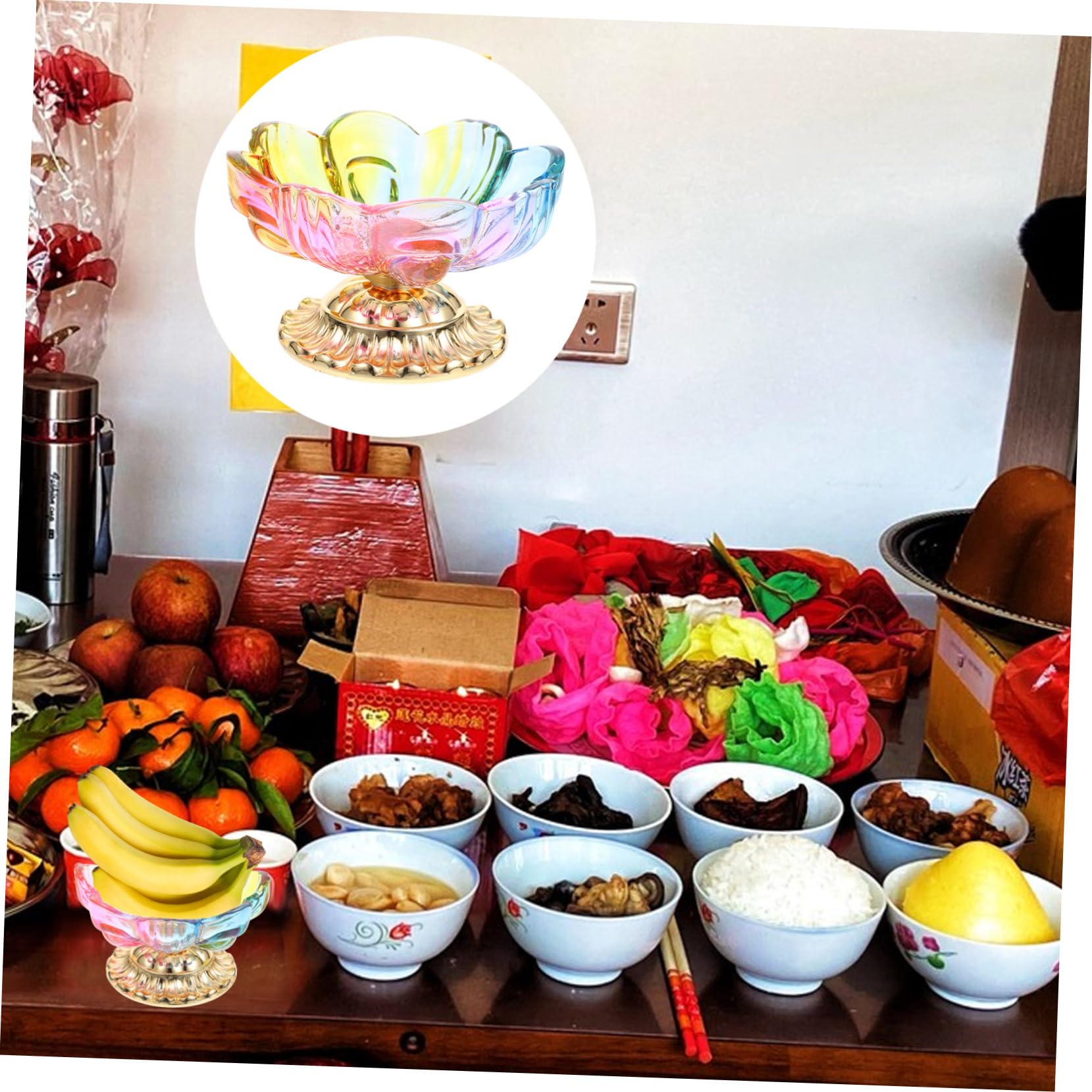 5pezzi Piatto Decorativo Forma Di Fiore Di Loto Per Frutta e Snack Per Tavoli e Cucine Facile Da Pulire e Pratico Per Uso Quotidiano