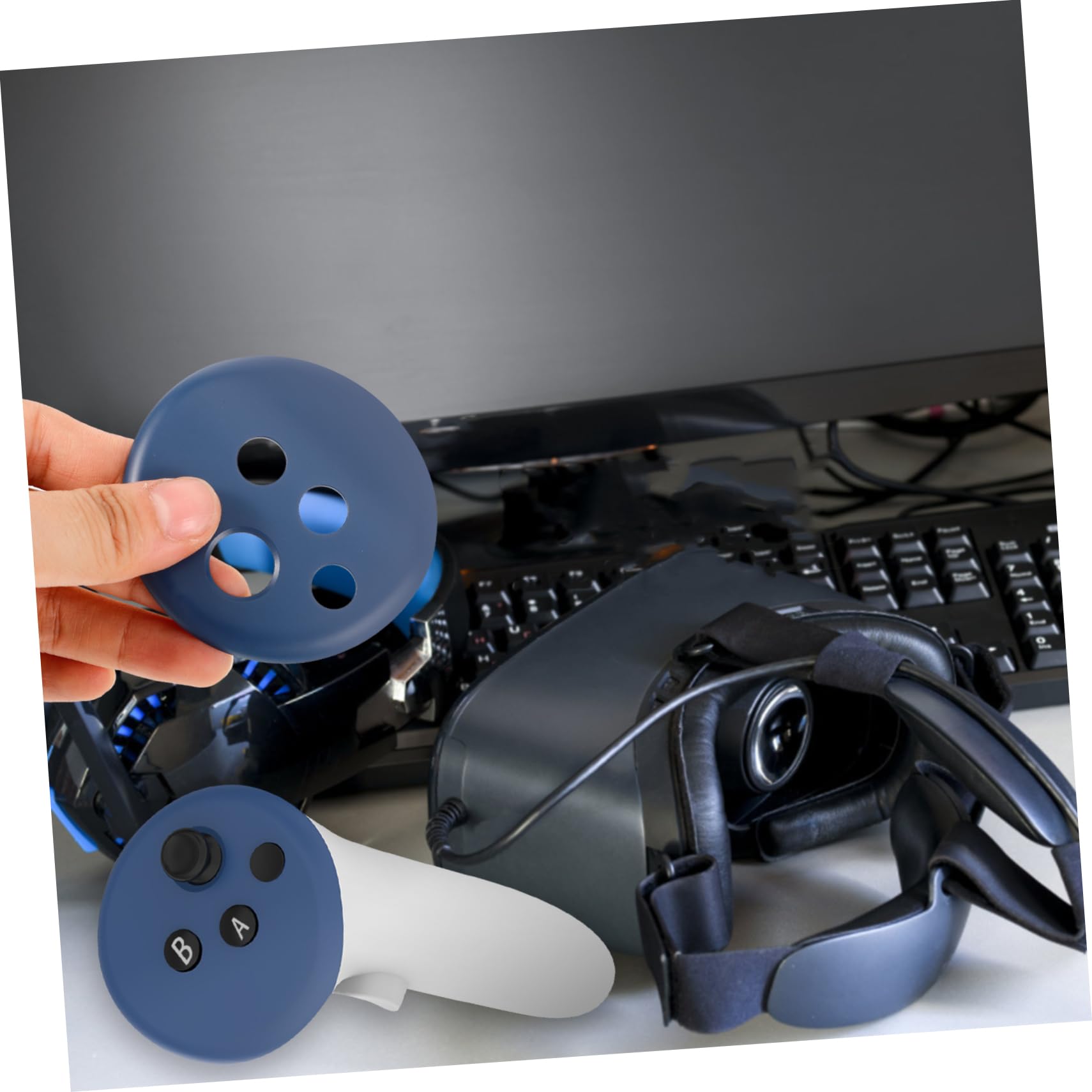 ARTIBETTER 4 Set Accessori Di Della Maniglia Vr Protezione Del Telecomando Controller Di Gioco Di Ricambio Gioco Controller Manuale Accessorio Controller Di Gioco Top