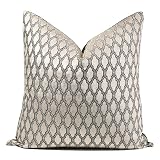THE-TINOART Square Diamond Plaid Striped Embroidery Cut Velvet Cushion Case Luxury Modern Throw Pill