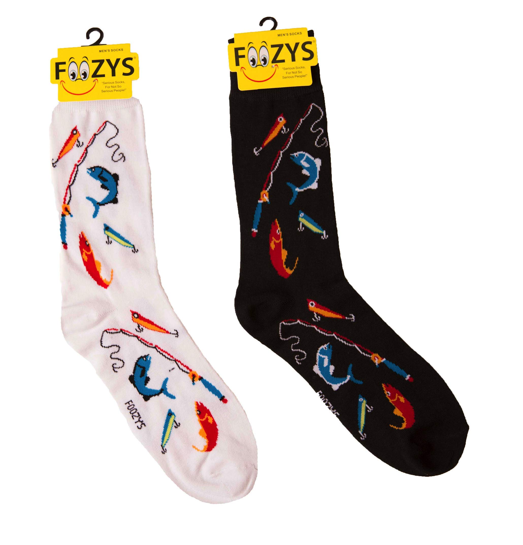 FoozysMen’s Fun Crazy Cool Sports Themed Novelty Crew Socks