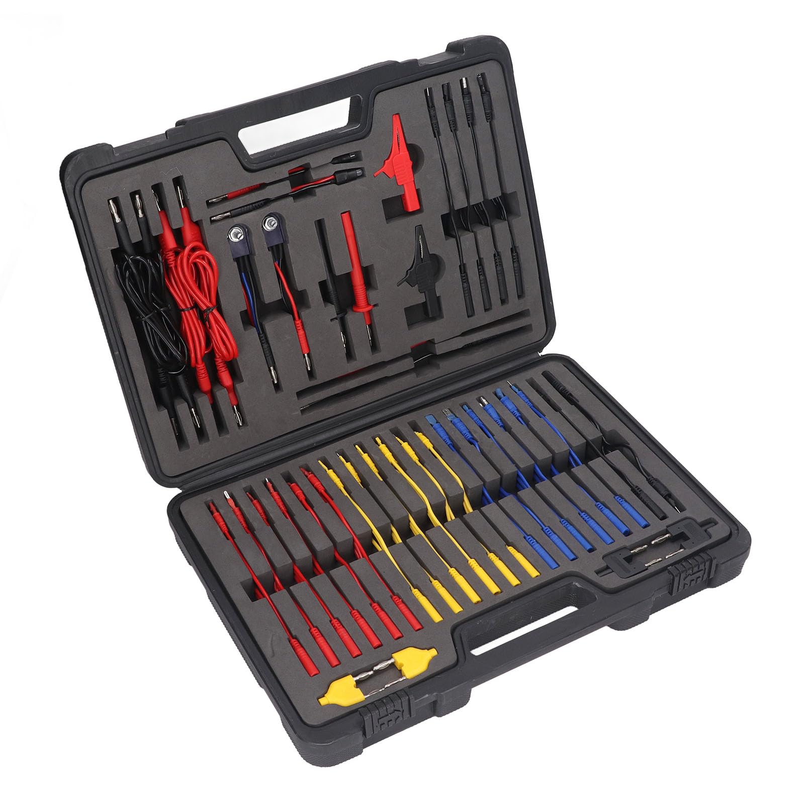 Omabeta Kit de Cables de Prueba de 90 Uds., Sondas Multifunción de PVC Suave de Latón Chapado en Oro para Mantenimiento de Circuitos Automotrices, Pruebas Industriales