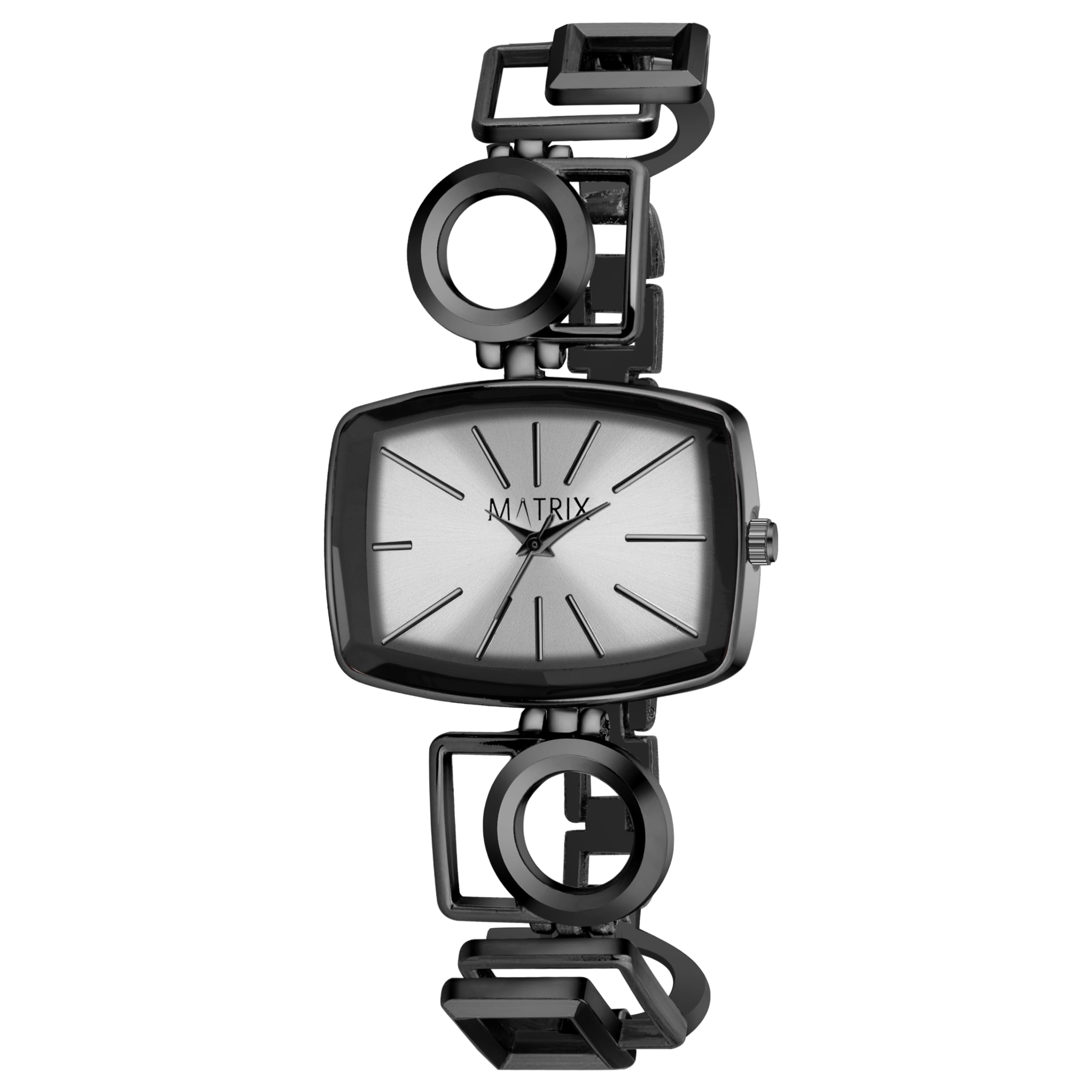 Matrix Stainless Steel Blush Collection | Minimalistic Black Dial With Bracelet Style Chain Analog Watch For Women & Girls (Black), Bandcolor-Black (B0CVTR4GLK) Amazon Price History, Amazon Price Tracker