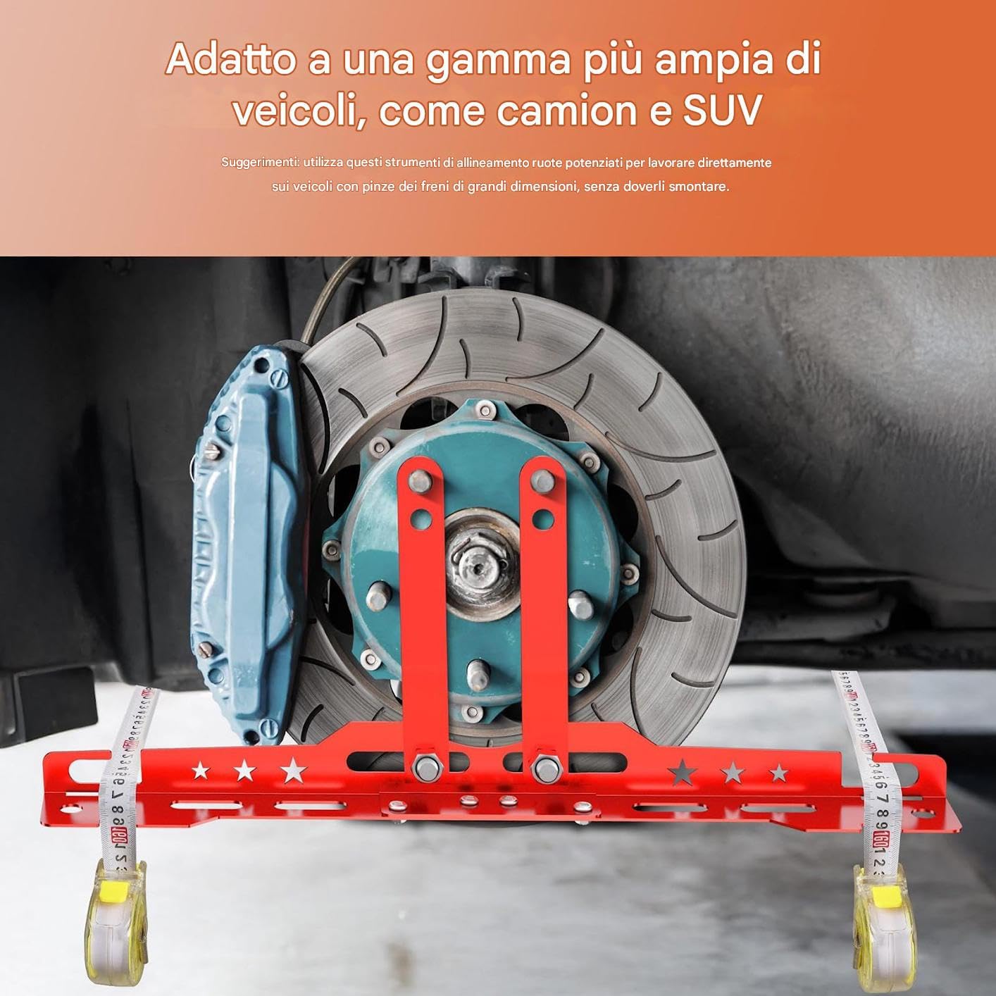 Attrezzo Allineamento Anteriore Ruota Riparazione Equilibratura Parti | Strumento Allineamento Heavy Duty Per Auto Camion Veicoli Barca Bici Moto Casa Garage Officina E Industria