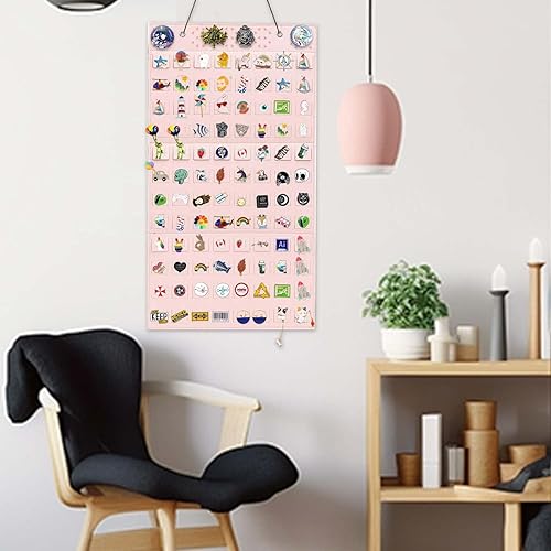 Miniatura 5 de Mi Ya Mi Lai L-170 ranuras, tablero de pines rosa para pines esmaltados, vitrina de colección de pines, soporte de almacenamiento de colección de