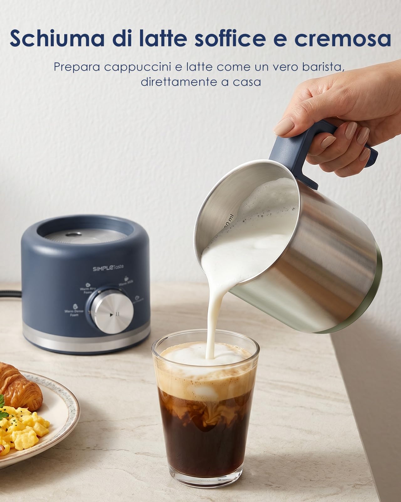SIMPLETASTE Montalatte con Bricco Rimovibile