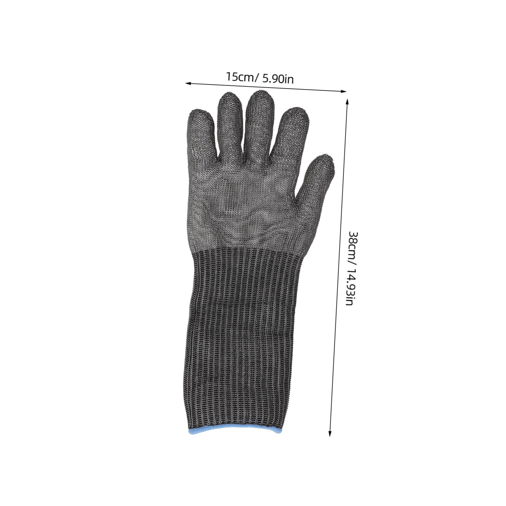 FUNOMOCYA Gloves Cut Resistant Butcher Gloves for Meat Cutting Wood Carving Extended Length Mechanic Work Glove