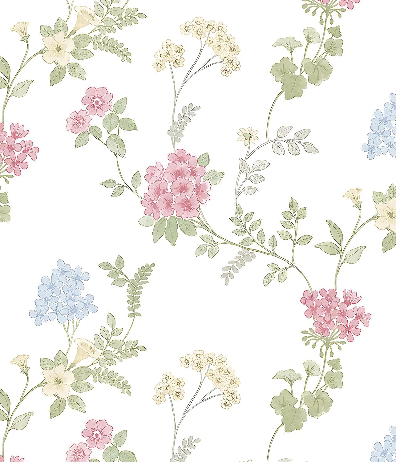Photo 1 of Orainege Pink Floral Peel and Stick Wallpaper Removable Self Adhesive Wall Paper 16.9inx118.1in Modern Wallpaper for Bedroom Bathroom Green Leaf Contact Paper for Cabinets