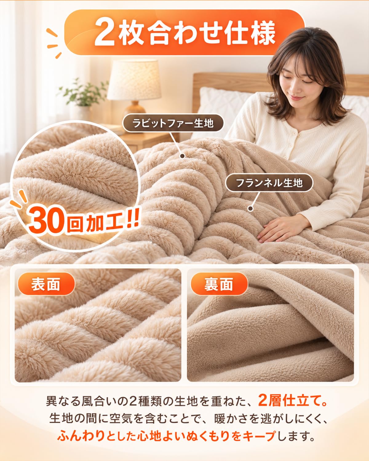 Amazon.co.jp : 電気毛布 【AI自動調整&両面フランネル 】 160×80cm
