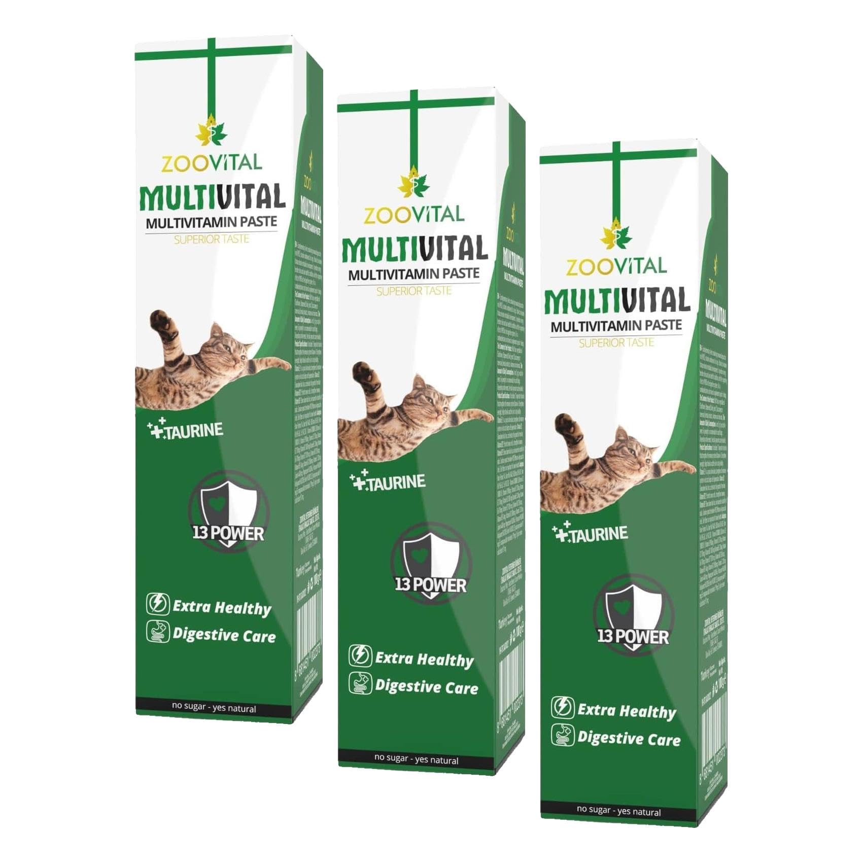 ZooVital Multivital Paste 13 Etkili Multivitamin Kedi Macunu 100G (3 paketi)