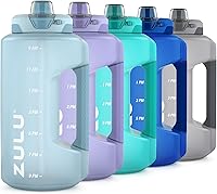 Vista 11 de Goals - Botella de agua de medio galón con pajita