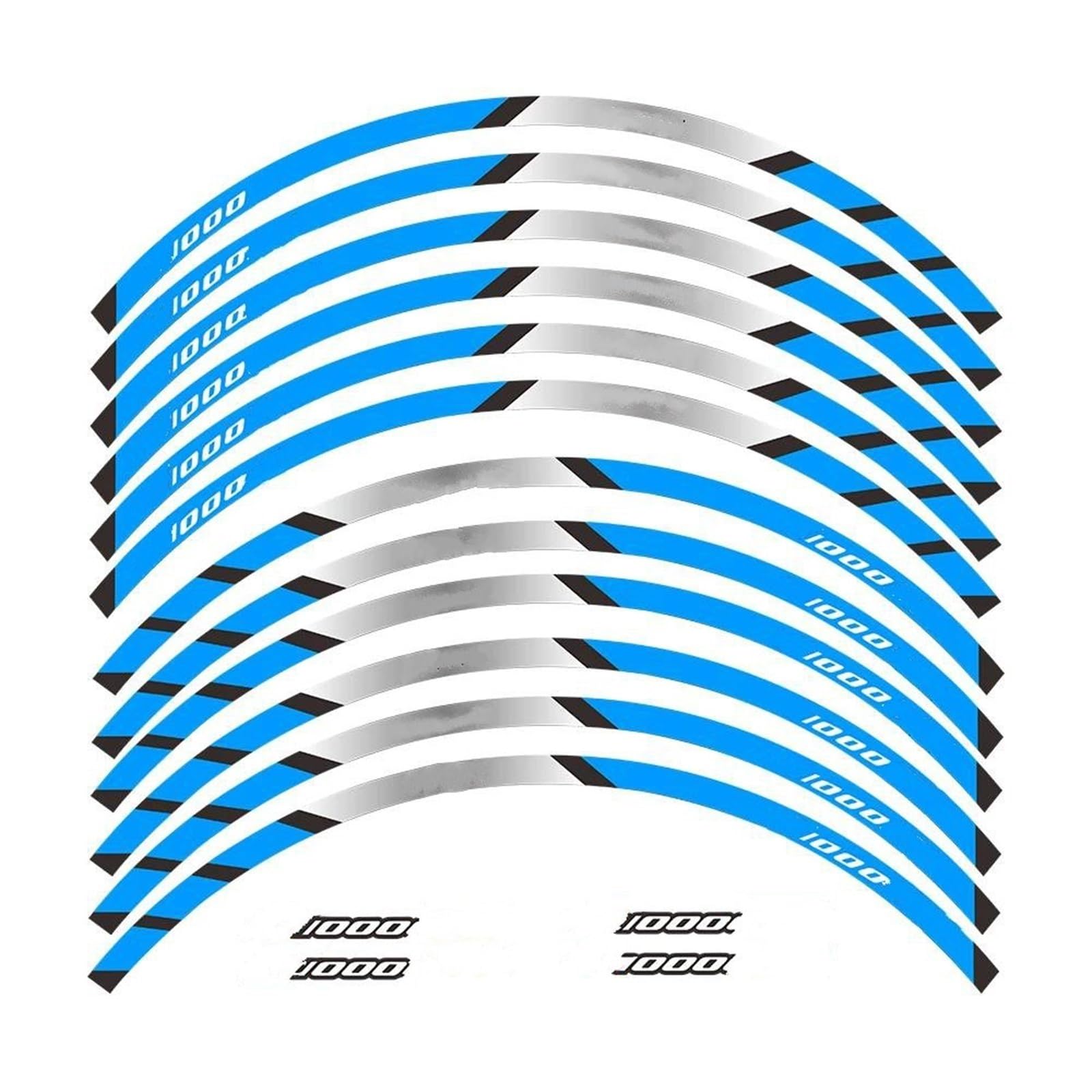Stickers Motorcycle Stickers Reflective Wheel Rim for S1000XR S1000 XR(Style 4)