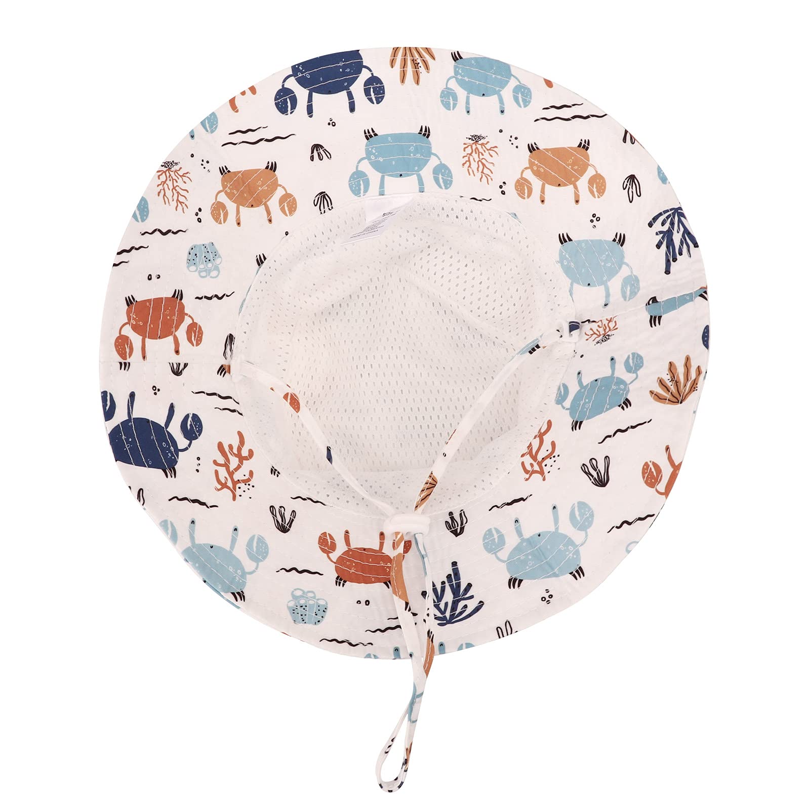 DRESHOW Unisexo Bebé Niña Niño Sombrero de Sol Verano Algodón Ajustable Pescador Gorra Protección de Sol Anti UV Para Exteriores/Natación/Playa/Piscina UPF 50+ — view 2
