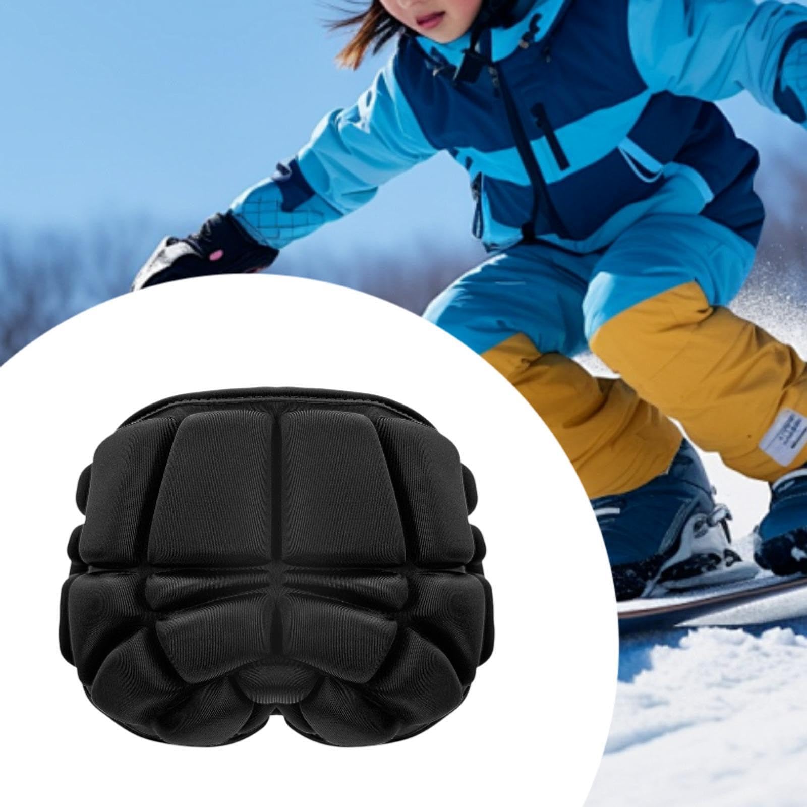 Milageto Equipo Protector de esquí, Protector de coxis, Pantalones Acolchados portátiles, cómodo cojín para el Trasero, para monopatín, Patinaje artístico