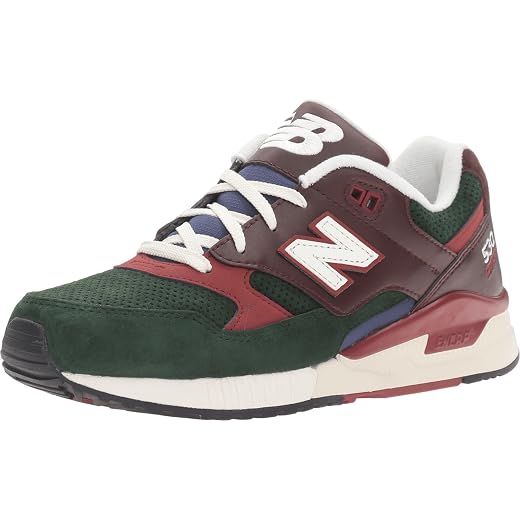 New Balance Men's 530 V1 Sneaker, Black/White/White, 9.5 D US