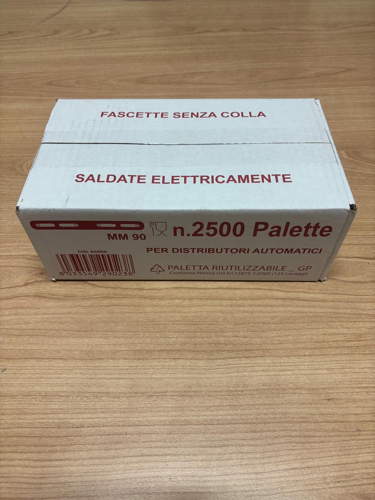 Palette in Plastica per Distributori Automatici – 5000 Pezzi (2 Scatole da 2500) – Riutilizzabili, 90 mm – Made in Italy