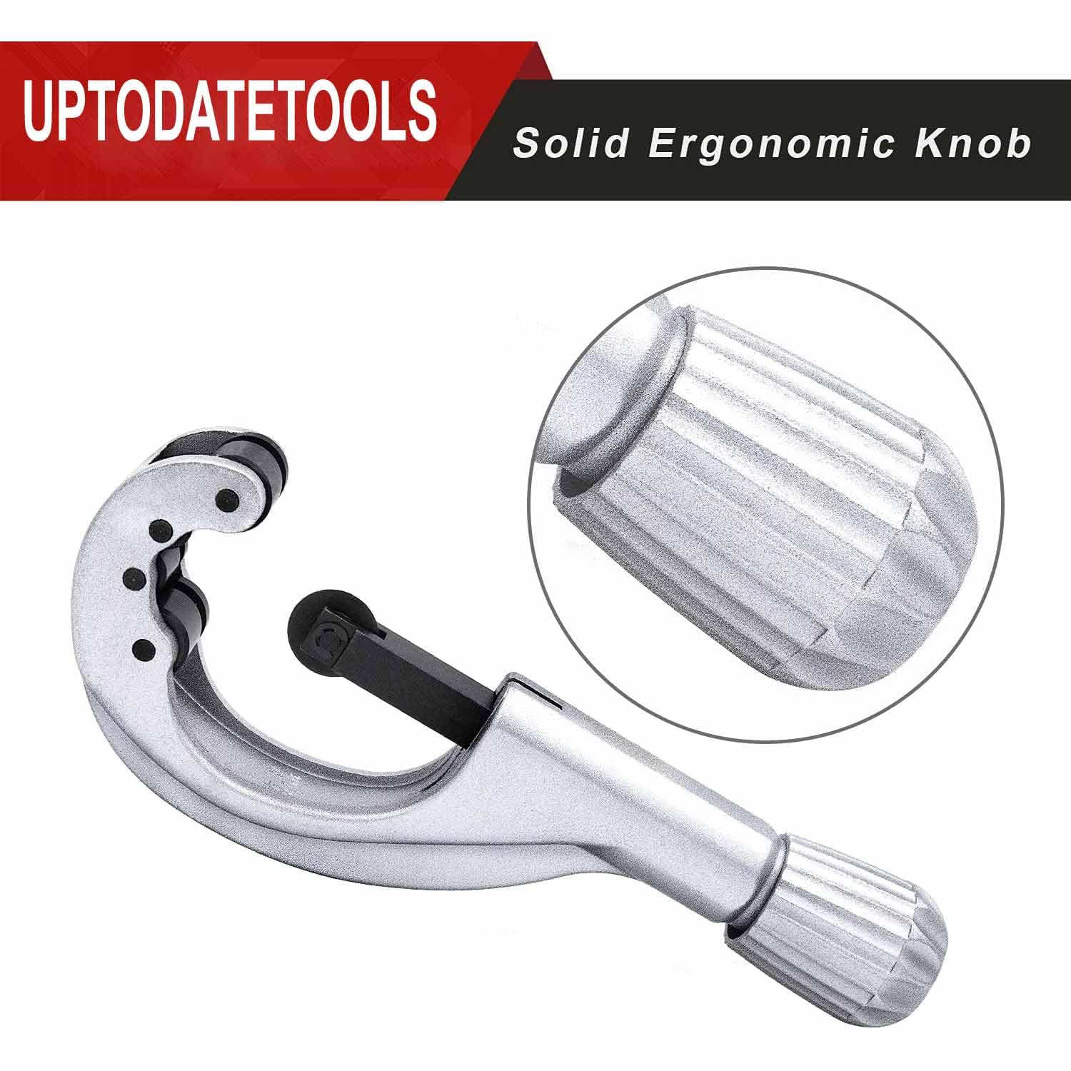 UPTODATETOOLS Tubing Cutter 1/4 to 2-5/8 Inch Pipe Copper PVC Aluminum Tube with Replaceable Blade 3
