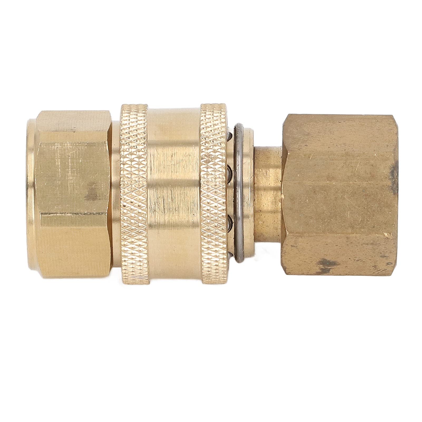 Ejoyous Raccordi a Connessione Rapida per Idropulitrice 5000PSI Raccordi Rapidi per Idropulitrice in Ottone Connettori Femmina Maschio con Bloccaggio a Sfera in Acciaio Inossidabile per Pompa a Tubo