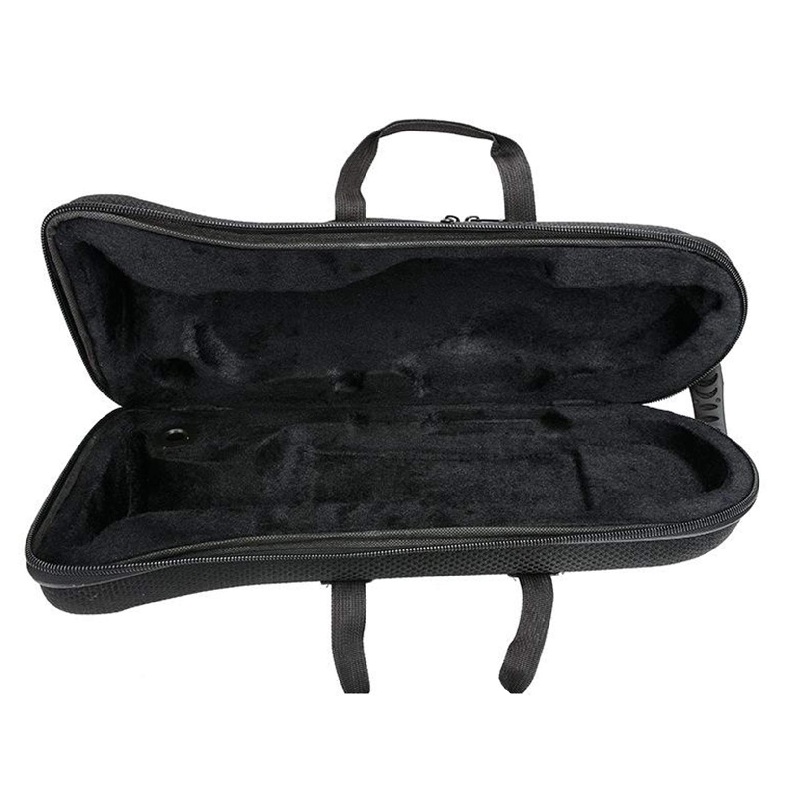 Bolsa de Trompeta Profesional Estuche Rígido de Transporte para Instrumentos de Viento Negro - Cocodrilo grano