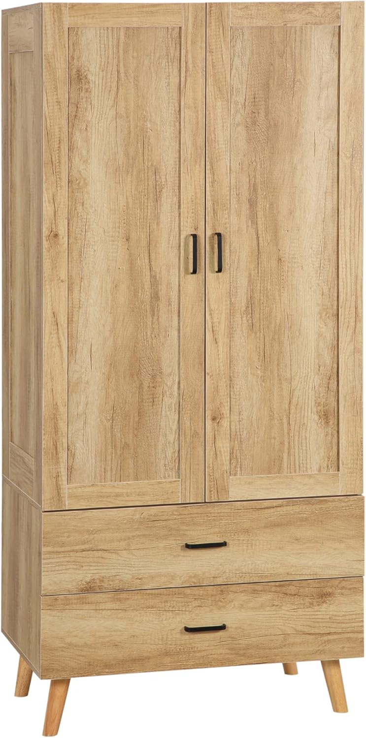 Clothes Wardrobe Wardrobe Storage Wardrobe with 2 Doors, 2