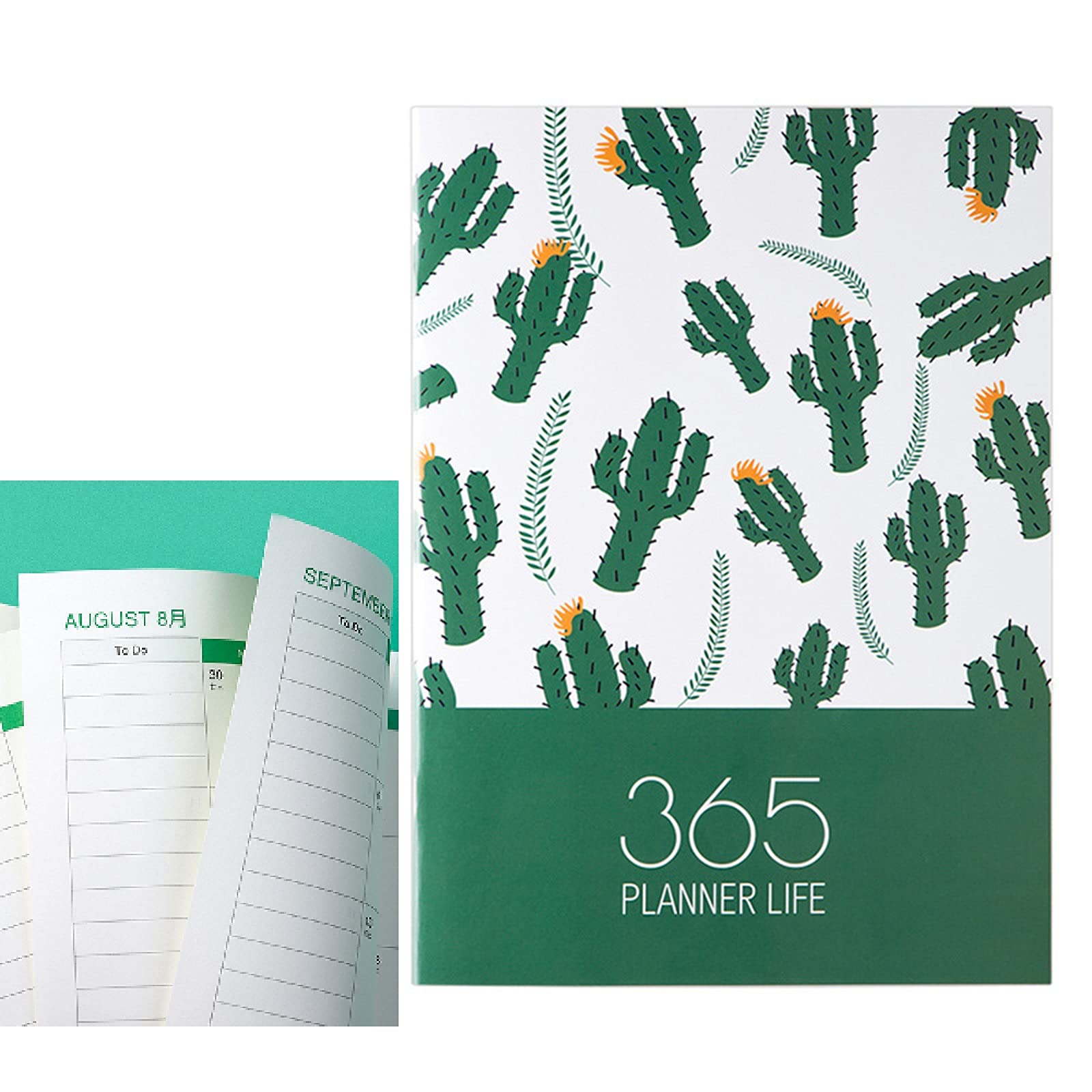 TREESTAR 3 pieces notepad creative stationery office secretary planning book creative personality A4 appointment calendar (D)