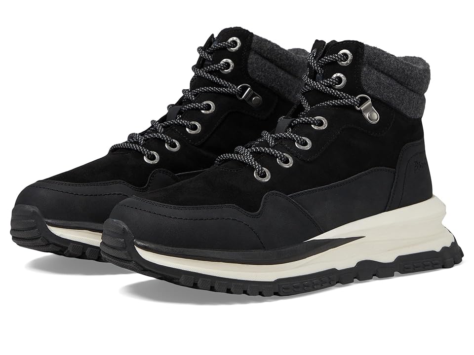 Blowfish Malibu Lodge (Black Ranger/Microsuede/Flannel) Women's Shoes INTERNATIONAL SHIPPING