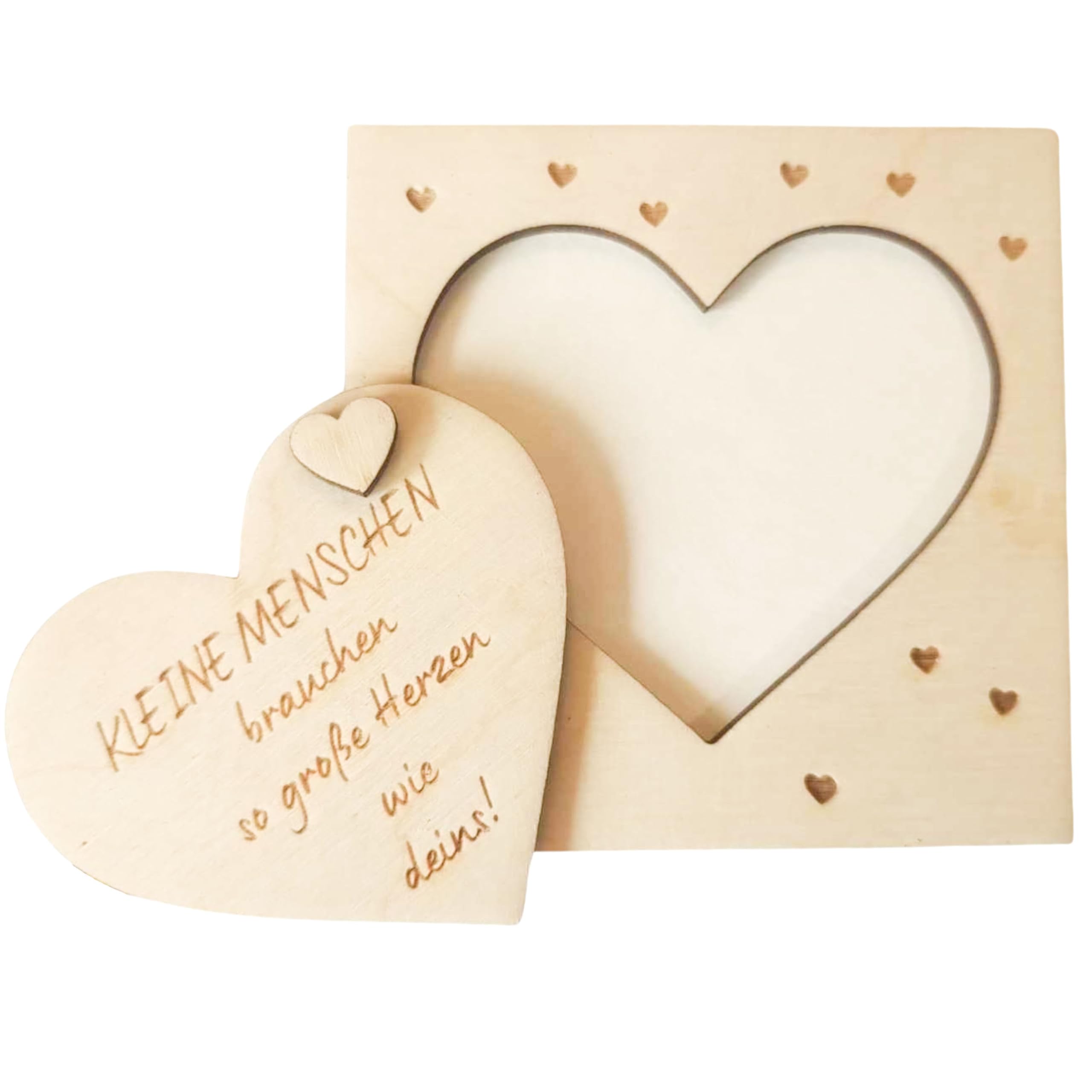 Generic Teacher Farewell Gift, Farewell Nursery, Kita Thank You Card, Little People Need, Unpainted, 10 cm - Image 2