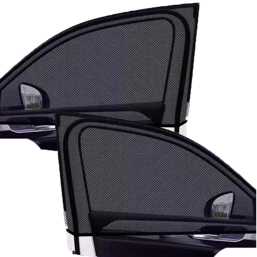WDJRUIRUI 2 Pcs Car Window Mosquito Net for Hyundai Tucson 4(IV) NX4 I 2020-2024 2025, Breathable Spandex Mesh Sun Shade Protective Catkin Filter Screen UV Glare Blocker