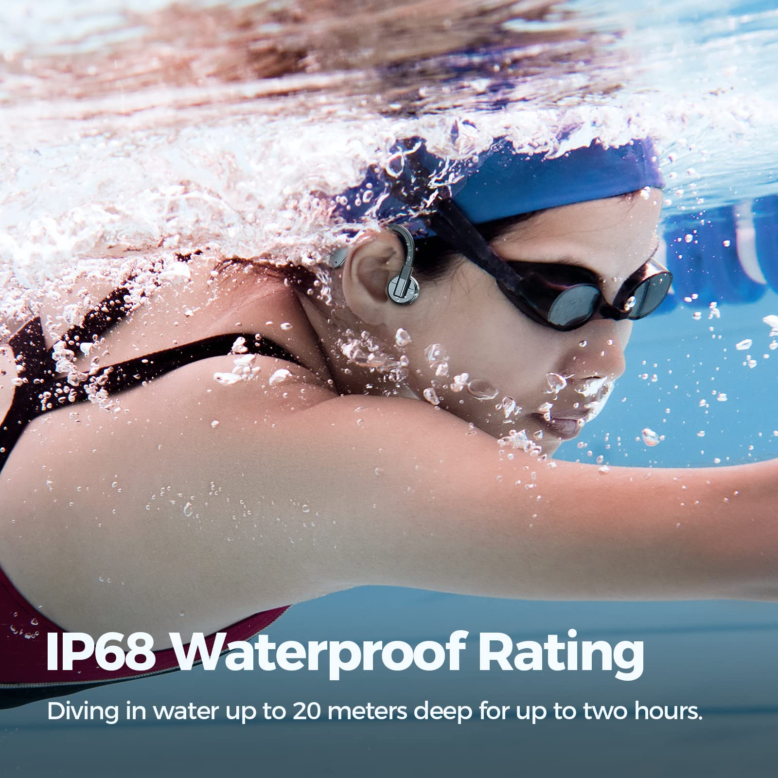 Cuffie Nuoto Cuffie A Conduzione Ossea Per Nuoto Bluetooth - Main Image