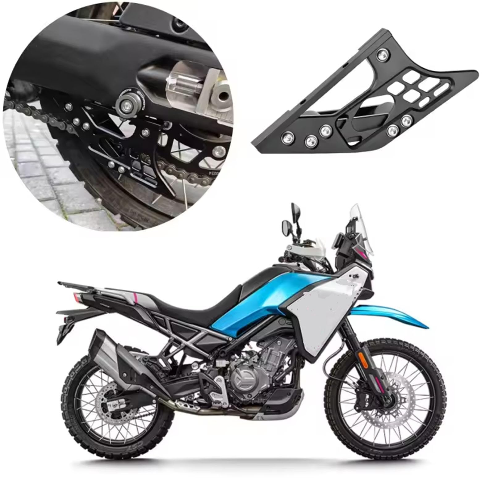 Paracatena per 450MT MT450 con copertura a 360 gradi e design regolabile, guida per catena