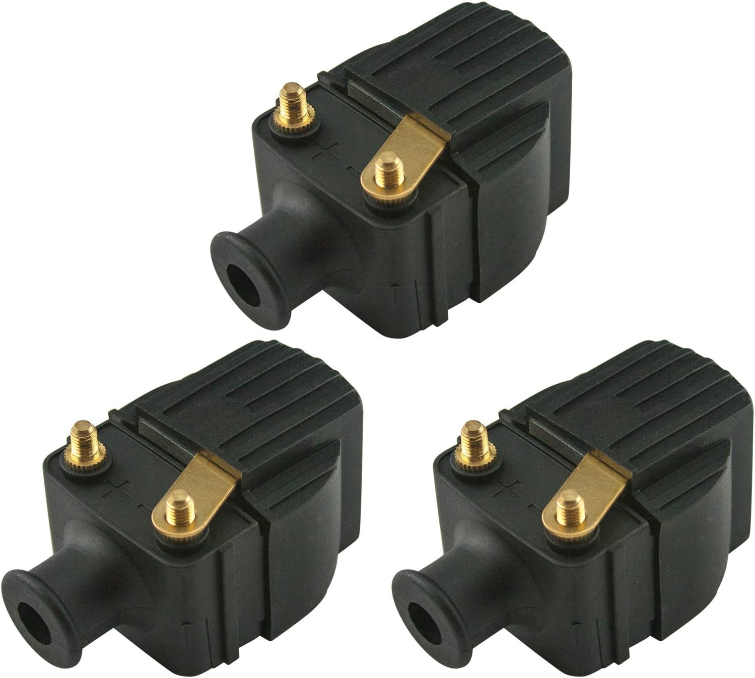 3 pack of Venom Premium Merc Ignition Coil SportJet 175/210 & 3-225 HP Outboard (For Mercury/Replaces 339-832757A4 NOT coils with thru-bolt mounted Mounting bolt goes through coil body)