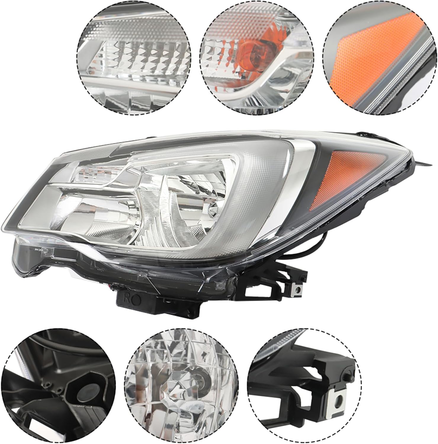 munirater Headlight Assembly Replacement for 2017-2018 Forester Left Headlamp w/Bulb Driver Side 84001SG291